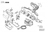 Bosch 0 601 948 685 Gsr 9,6 Ve-2 Cordless Screw Driver 9.6 V / Eu Spare Parts